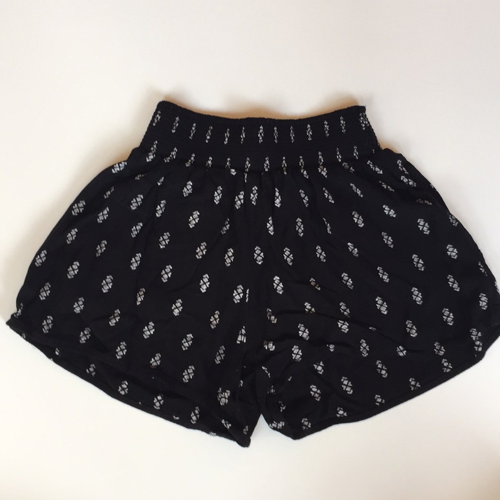 Mission XS Black Patterned Elastic Shorts